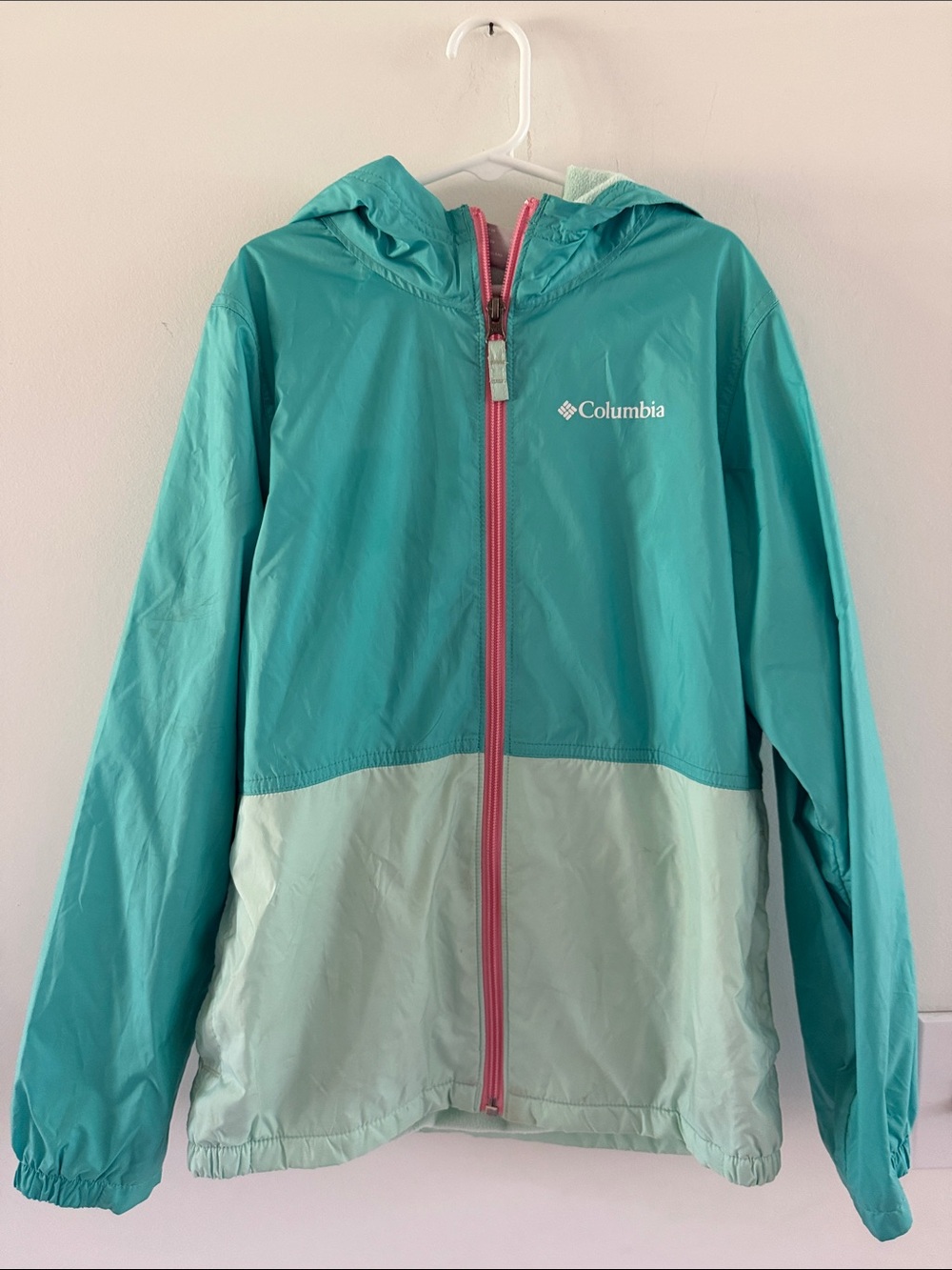 Columbia fleece lined rain coat